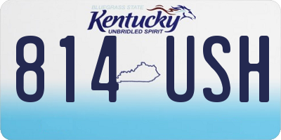 KY license plate 814USH