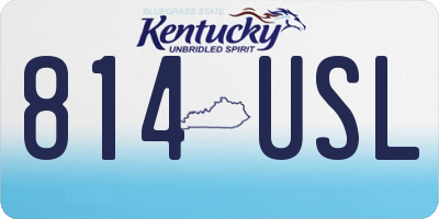 KY license plate 814USL