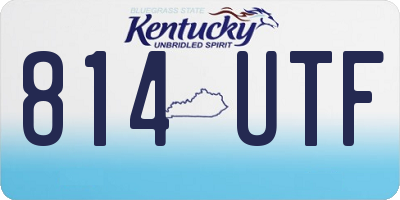 KY license plate 814UTF