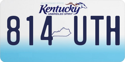 KY license plate 814UTH