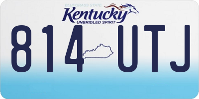KY license plate 814UTJ