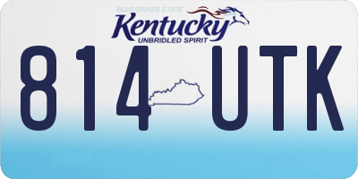 KY license plate 814UTK