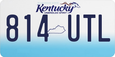 KY license plate 814UTL