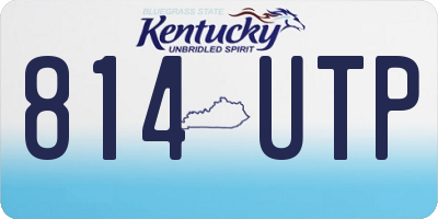 KY license plate 814UTP