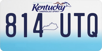 KY license plate 814UTQ
