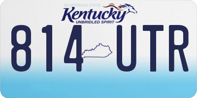 KY license plate 814UTR