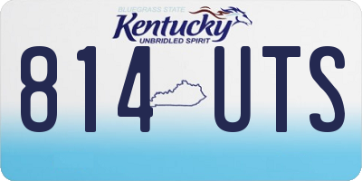KY license plate 814UTS