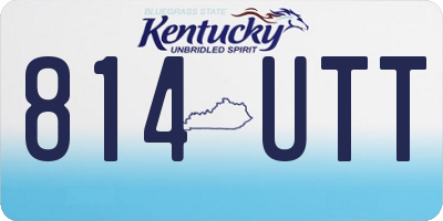 KY license plate 814UTT