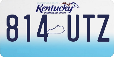 KY license plate 814UTZ