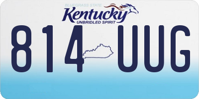 KY license plate 814UUG