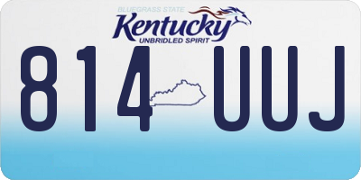 KY license plate 814UUJ