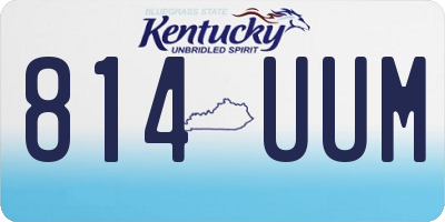 KY license plate 814UUM