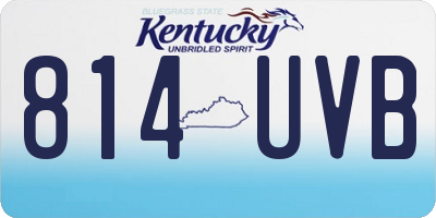 KY license plate 814UVB