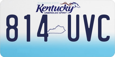 KY license plate 814UVC