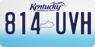 KY license plate 814UVH