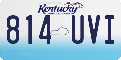 KY license plate 814UVI