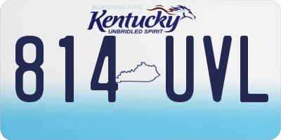 KY license plate 814UVL
