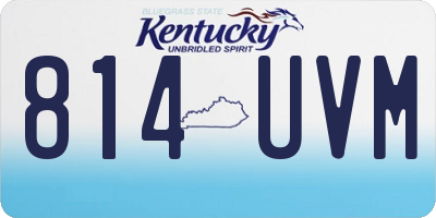 KY license plate 814UVM