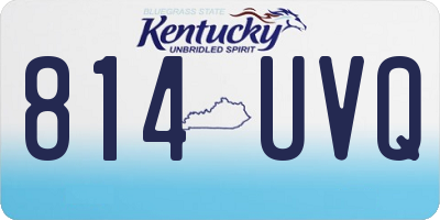 KY license plate 814UVQ