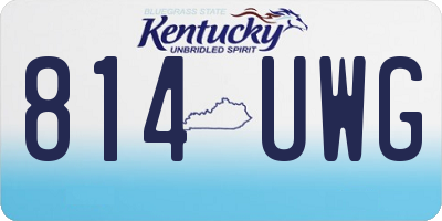 KY license plate 814UWG