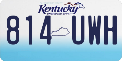 KY license plate 814UWH
