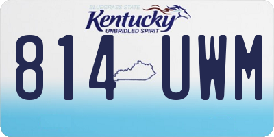 KY license plate 814UWM