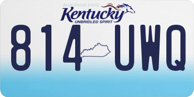 KY license plate 814UWQ