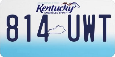 KY license plate 814UWT