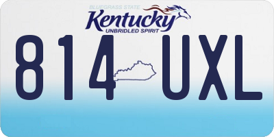 KY license plate 814UXL