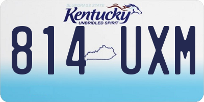 KY license plate 814UXM
