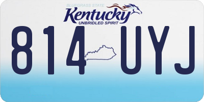 KY license plate 814UYJ