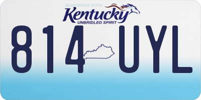 KY license plate 814UYL