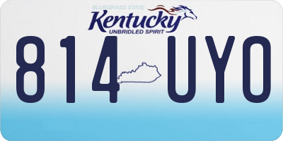 KY license plate 814UYO