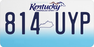 KY license plate 814UYP