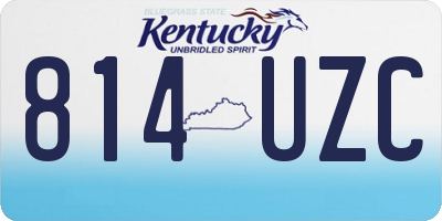 KY license plate 814UZC