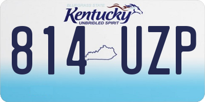 KY license plate 814UZP