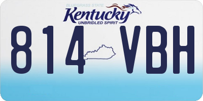 KY license plate 814VBH