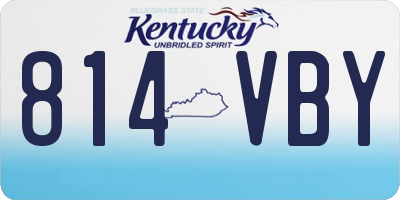 KY license plate 814VBY
