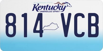 KY license plate 814VCB