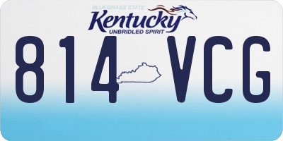 KY license plate 814VCG