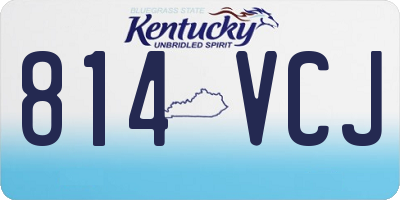 KY license plate 814VCJ