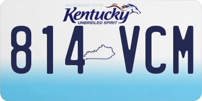 KY license plate 814VCM