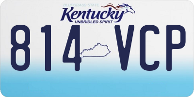 KY license plate 814VCP