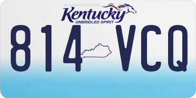 KY license plate 814VCQ