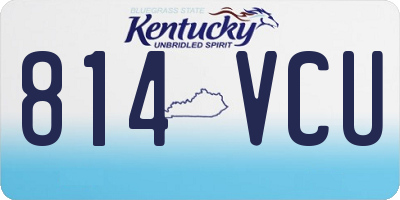 KY license plate 814VCU