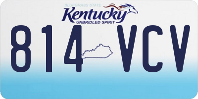 KY license plate 814VCV
