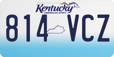 KY license plate 814VCZ
