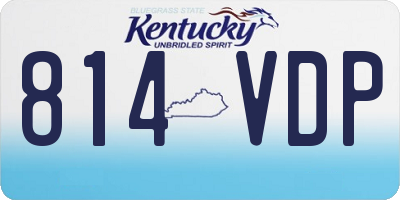 KY license plate 814VDP