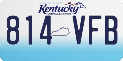KY license plate 814VFB