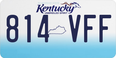 KY license plate 814VFF